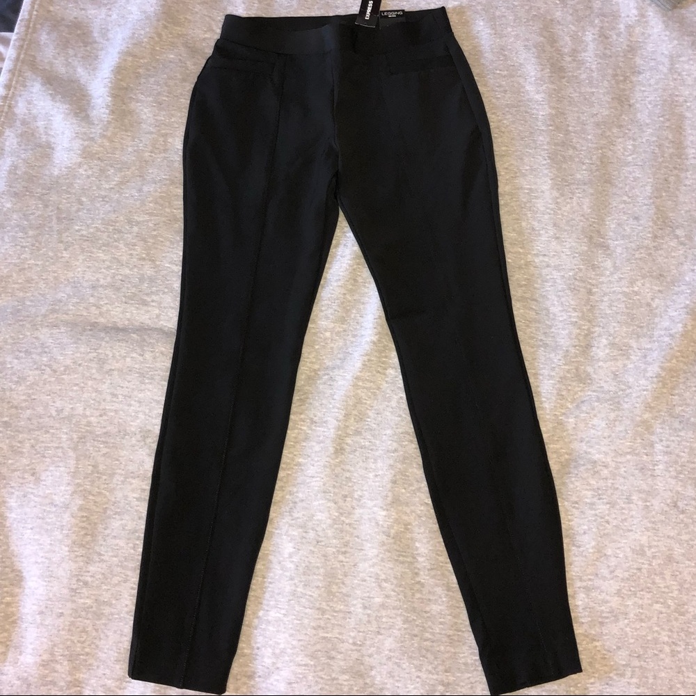 Express Mid-Rise Black Leggins